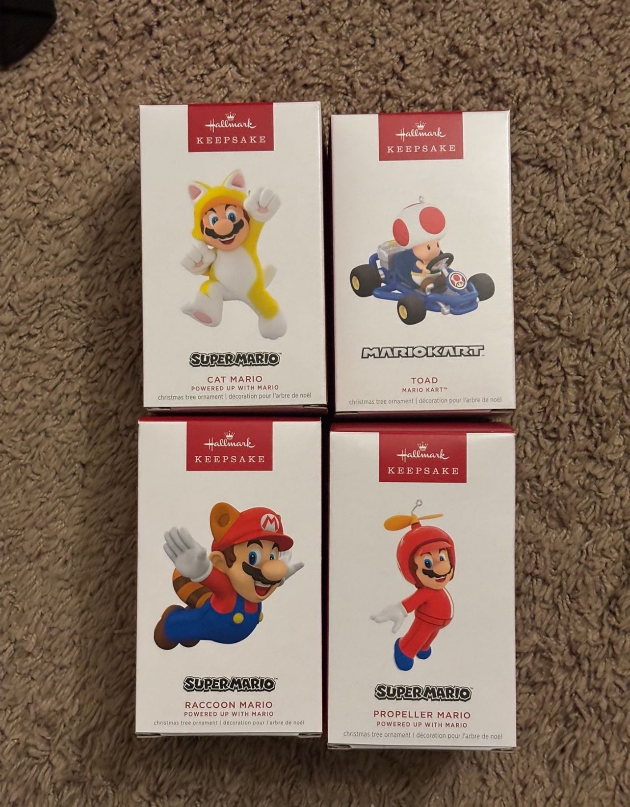 Super Mario Brothers Nintendo Christmas Ornament Lot