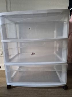 3 drawer wheeled storage