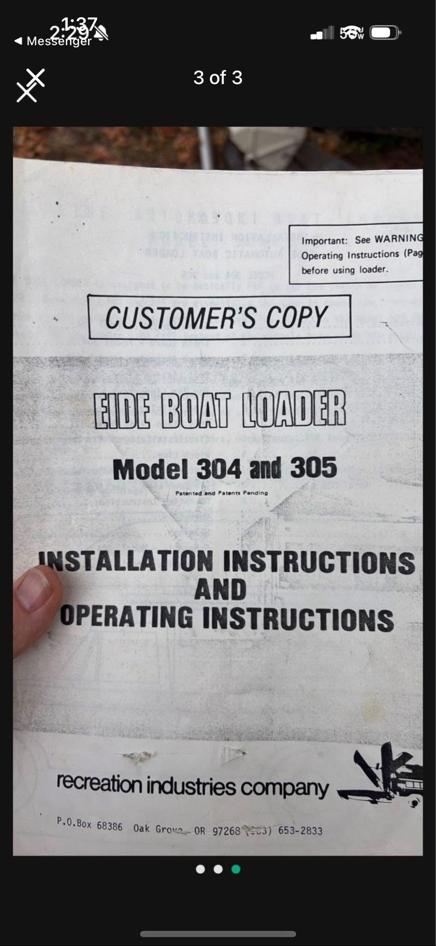 Eide Boat Loader