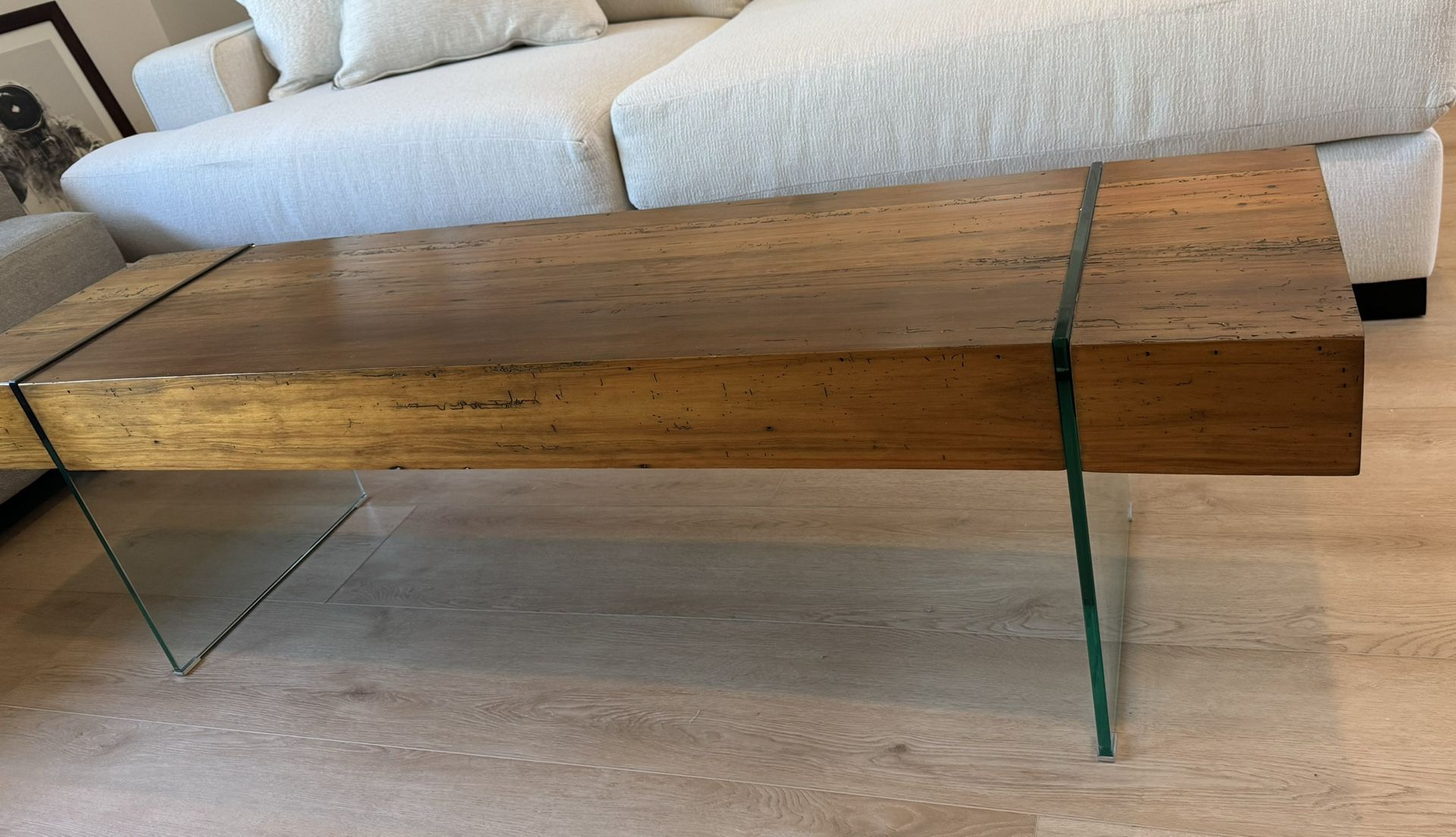 Floating Wood Coffee Table