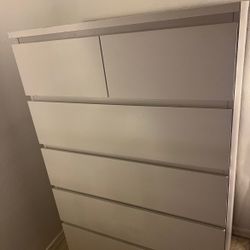 White Dresser Nightstand Desk And Shelves