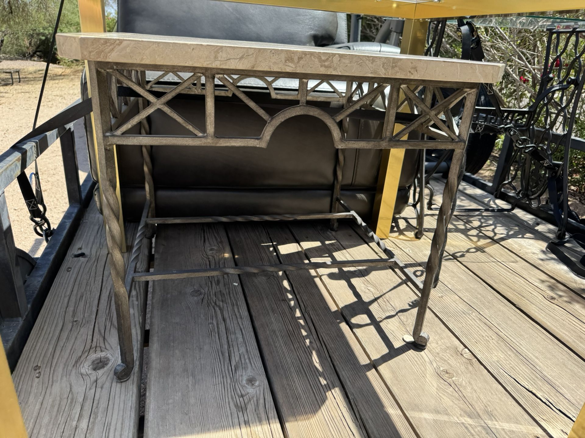 Beautiful table with sun design☀️ Can deliver if needed