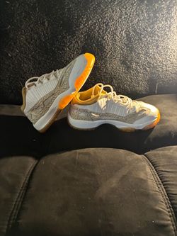 Air Jordan 11 Low Sneakers White Orange