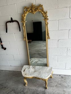 Mirror and table