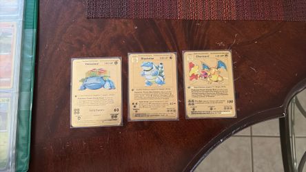 Gold plated Pokémon cards