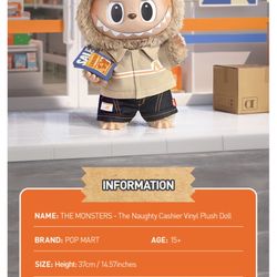 The Naughty Cashier Labubu 