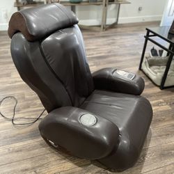 Brown Leather Massage Chair