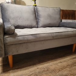 Tufted Velvet Loveseat 2 Seater 