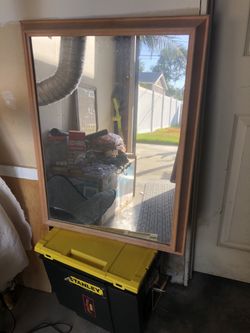 Simple Wood Frame Mirror