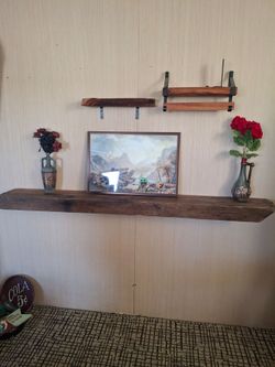 ANTIQUE BARN BEAM MANTLE