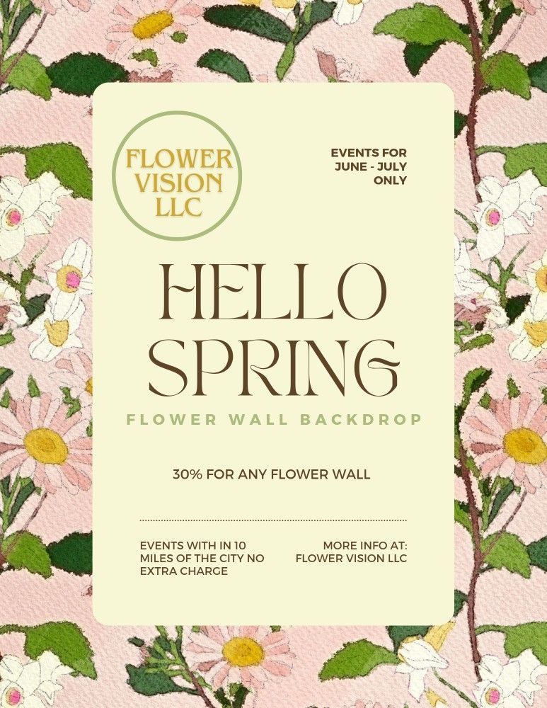 Flower Wall Backdrops