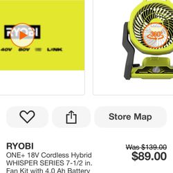 Ryobi Fan 