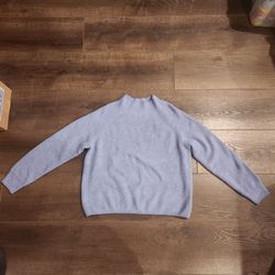 Halogen size XL lavender/light blue ribbed knit sweater, great condition