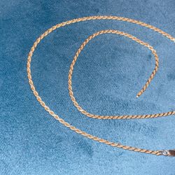 Italy 14k Gold Rope Chain 