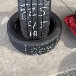 Pair Tires 225-45-18, 225/45R18