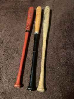Baseball wood bats 34” and 33”