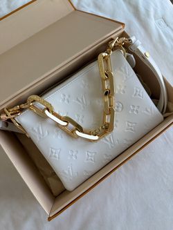 Louis Vuitton white bag Coussin BB