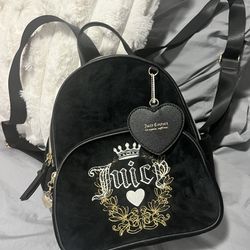 Juicy Couture Velour Backpack Purse