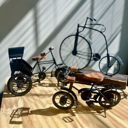 Set Of Decorative Industrial metal Bikes