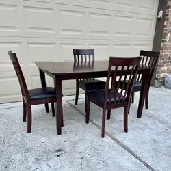 Dining Table Breakfast And 4 Chairs 58"L38"W30"H