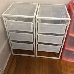 Wire Metal Shelves - Set Of 2
