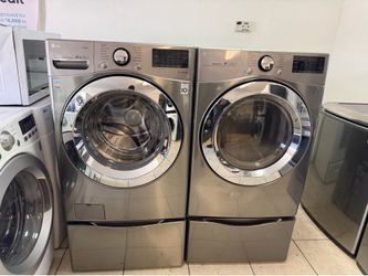 Lg washer and. Gas dryer set
