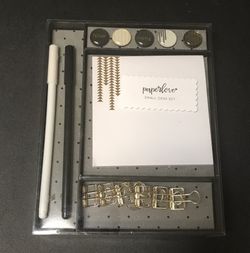 Paperlove Set - 1 Notepad, 5 decorative magnets, 2 pens, 6 binder clips