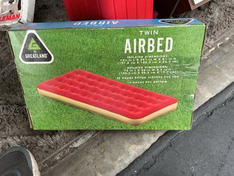Air mattress single new in box great for tent