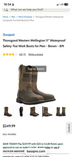 Thorogood work boots size 8.5 D