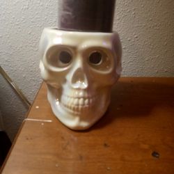 Skull Head And Candle