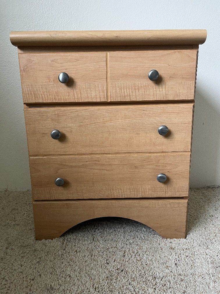 Tan Side Table For Desk Or Bed