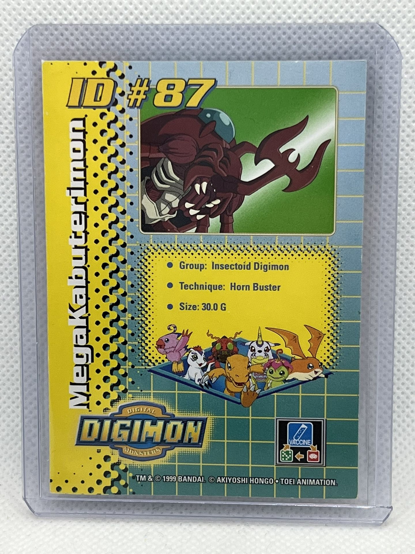 MegaKabuterimon Holo Foil Bandai Digimon 1999 ID #87 DP 400 Digimon Toy Card  for Sale in Saint Clr Shores, MI - OfferUp