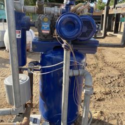 Compressor with blower