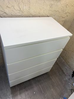 White Four Drawer Dresser - Local Delivery Available for a Fee - See My Items
