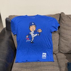 Size Large.#34 El Toro Fernando Valenzuela T-Shirt.