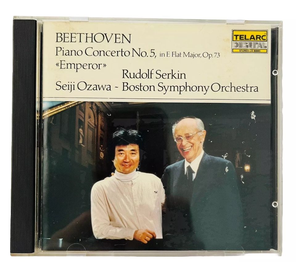 Piano Concerto No. 5 "Emperor" Serkin Ozawa (CD, 1981, Telarc) Music