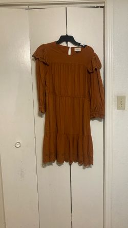 Rust Color Dress X Large