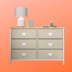 6-Drawer Dresser with Fabric Drawers