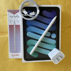 Apple ipad Mini 6th Generation (2021 model) 256GB With Box, keyboard, pencil & Accessories 