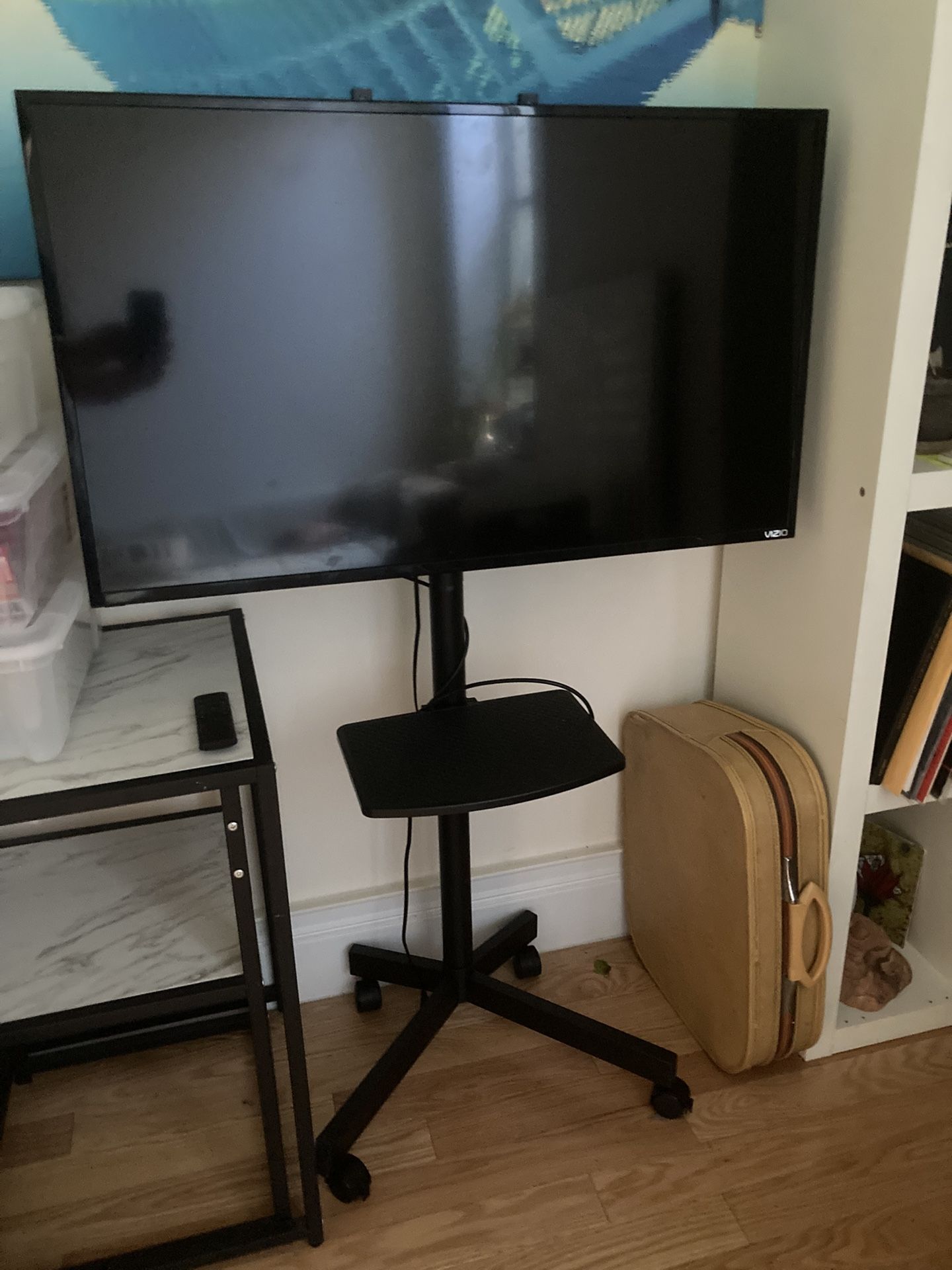 40 Inch Vizio Monitor on Rolling Cart