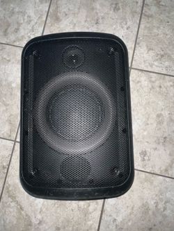 black ONN Bluetooth party speaker
