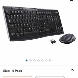 Logitech Keyboard With Mouse And Monitor 24” Viewsonic 