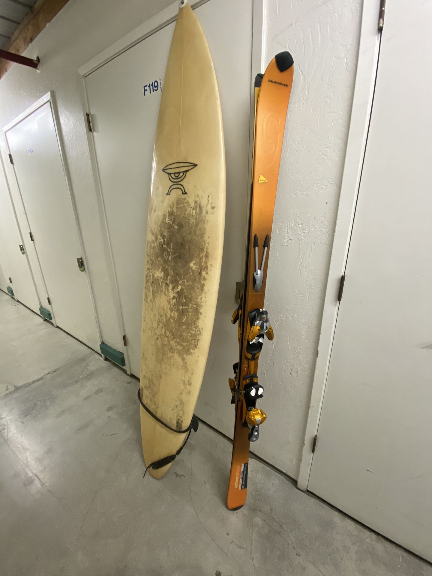 Skis And Surf Board For Sale BO