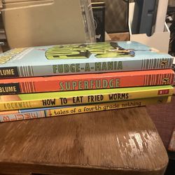 Fudge-a-mania, Super Fudge, How to eat fried worms, and Tales of the Fourth Grade Nothing