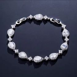 stainless steel diamond bracelet