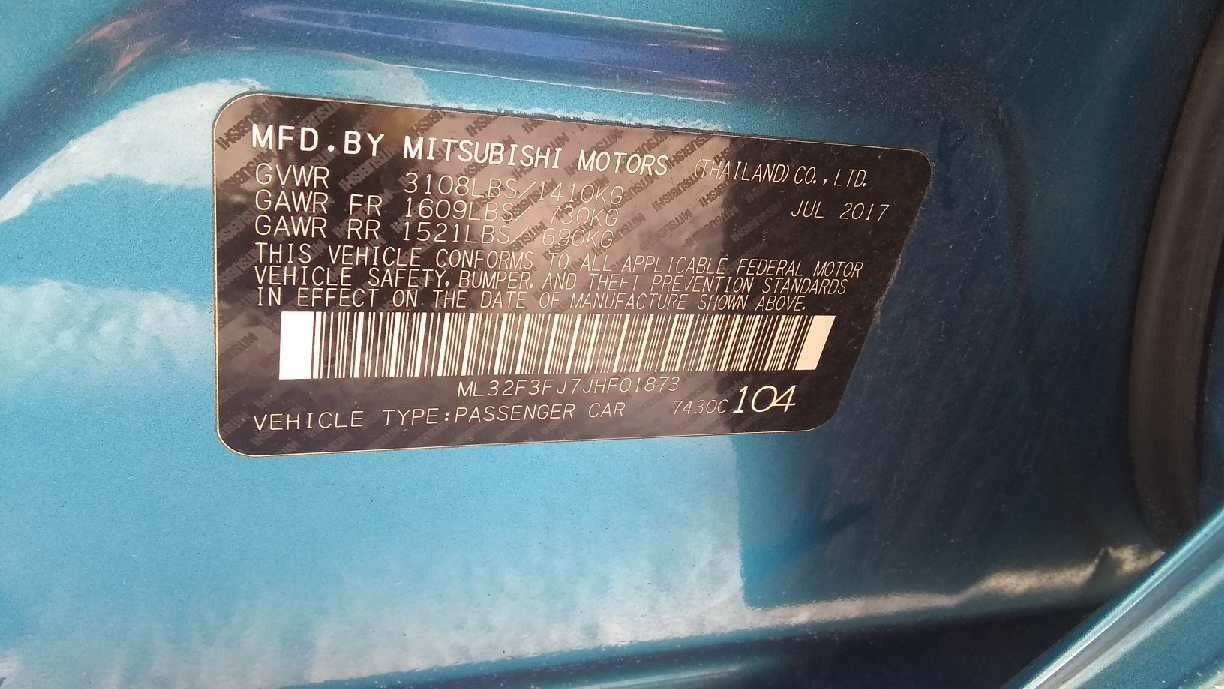 2018 Mitsubishi Mirage