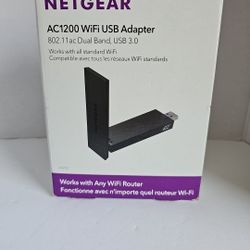 Netgear AC1200 adaptador wifi USB de alta ganancia, banda dual USB 3.0 (A6210-100PAS).