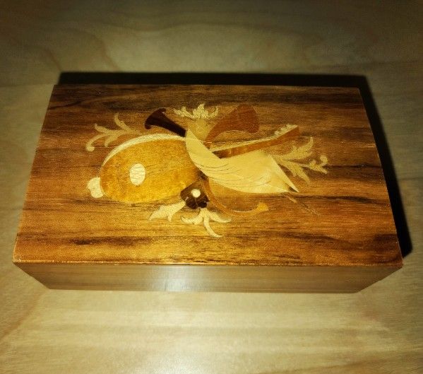 Vintage Reuge Saint Croix Switzerland Music & Jewelry Box Handmade