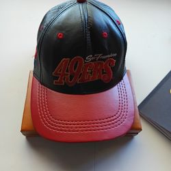 49ers Leather Hat
