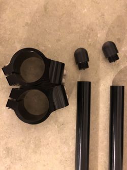 Clip-Ons CNC Aluminum 42mm 8 degrees 7/8” Clip On
